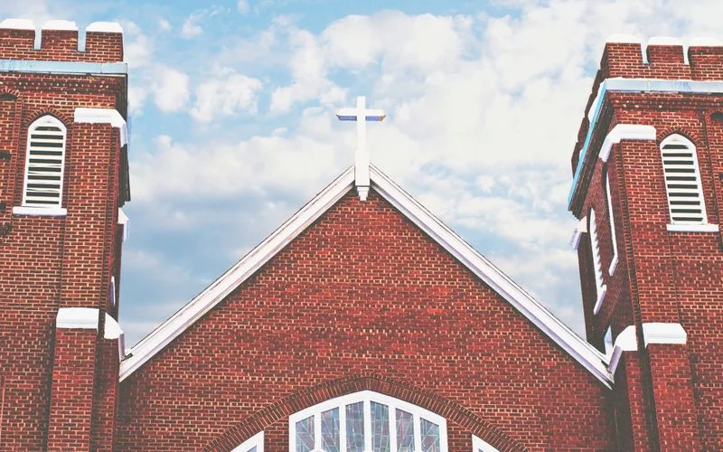 The Grace Community Church building at 1230 Washington Road, Bethel Park, PA.