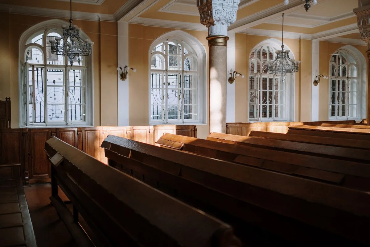 The Grace Community Church sanctuary, where Sunday services are held.