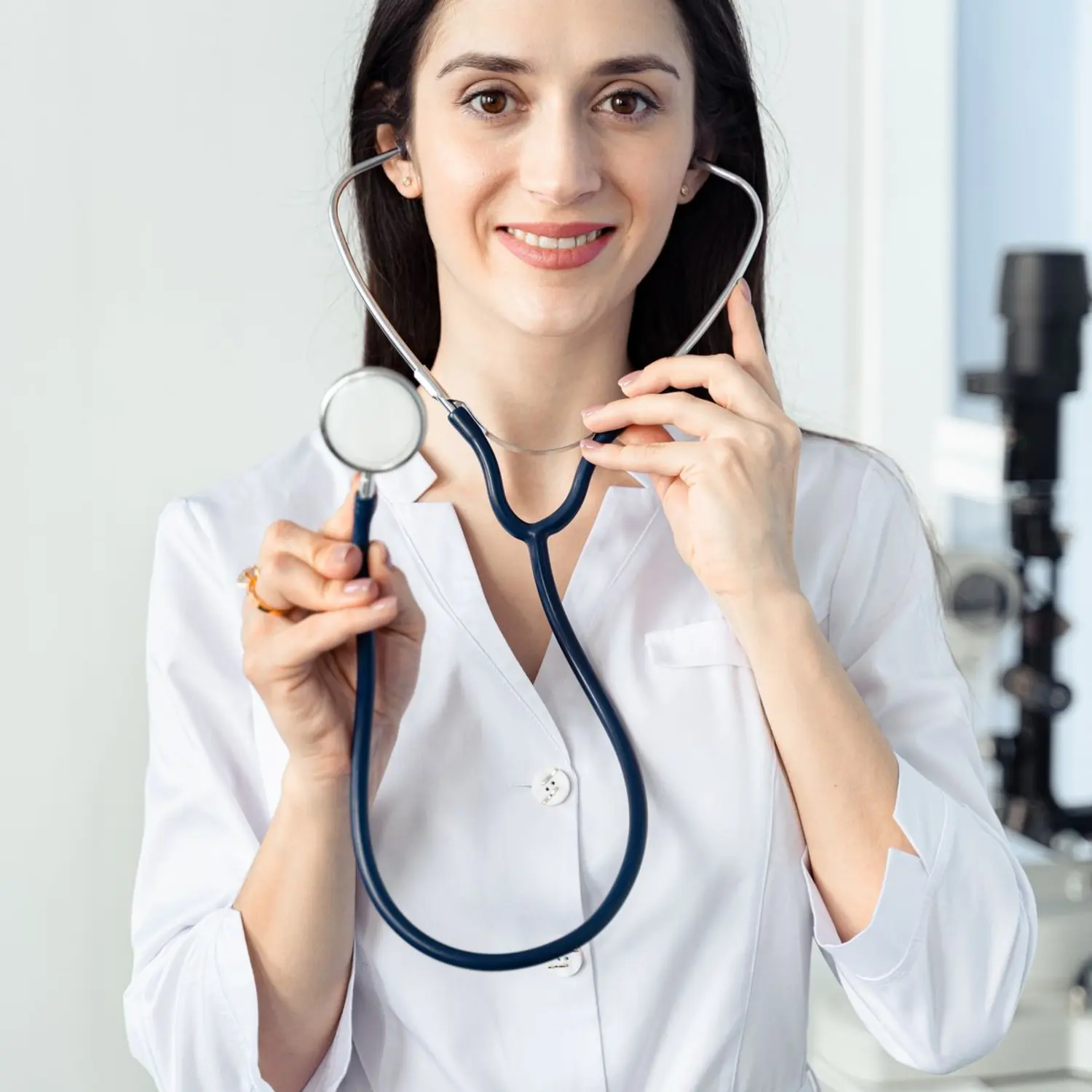 Dr. Sarah Bennett, board-certified family physician at Riverside Family Practice.